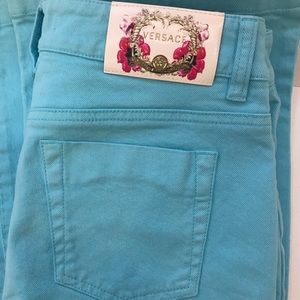 VERSACE  Bright Blue Flared Jeans Sz 29